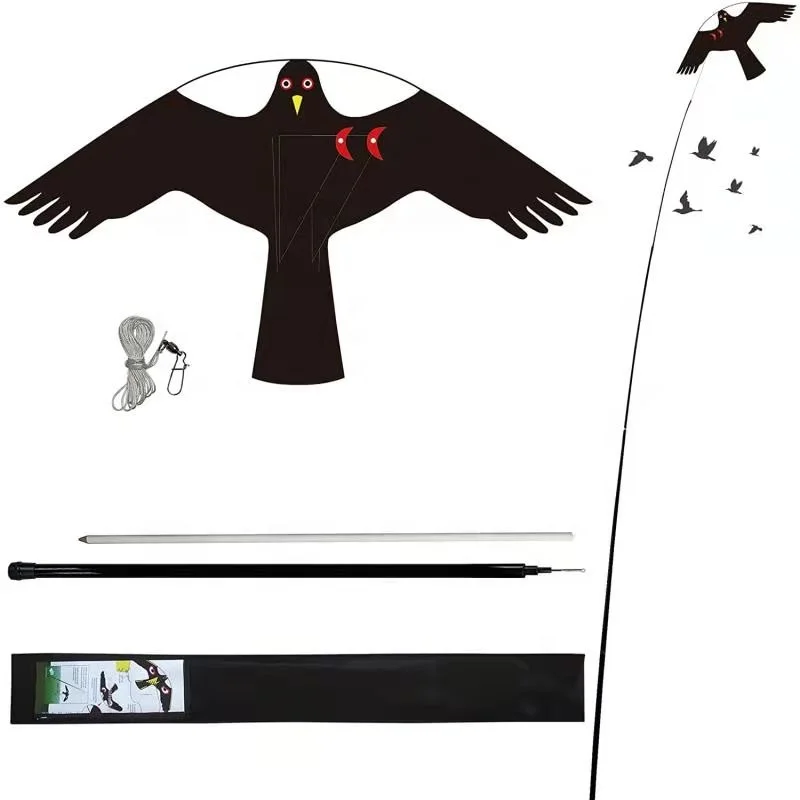 Qiao Liang Laser Reflective Bird Kite Capable of Stimulating Bird Eyes  Hawk Kite Bird Scarer  for Farmers