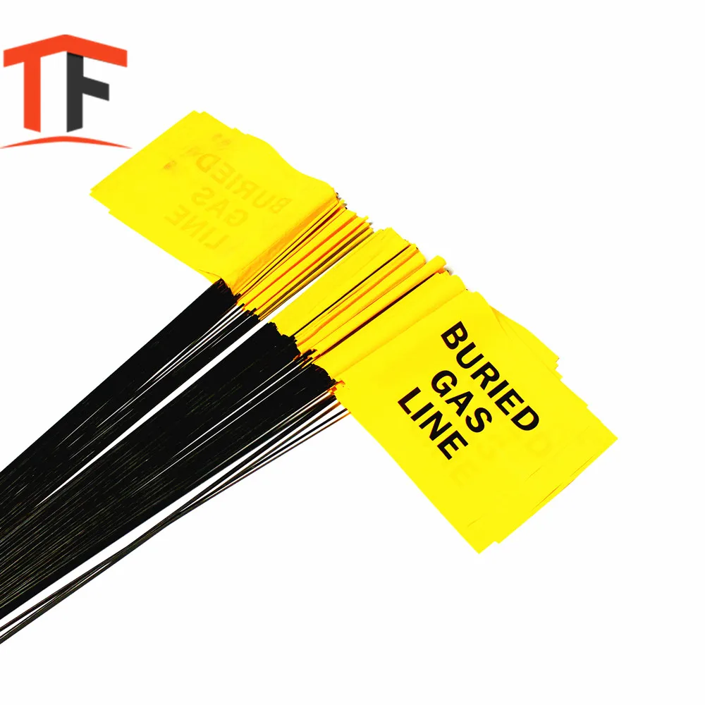PVC Marking Flag Durable Vinyl Material to Stand up to Sun & Freezing Temperatures a Set of 100 Field Marker Flags