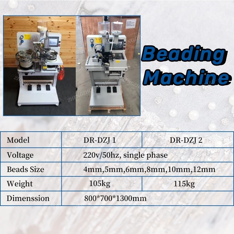Rivet Bead Pearl Automatic Attaching Setting Beading Machine