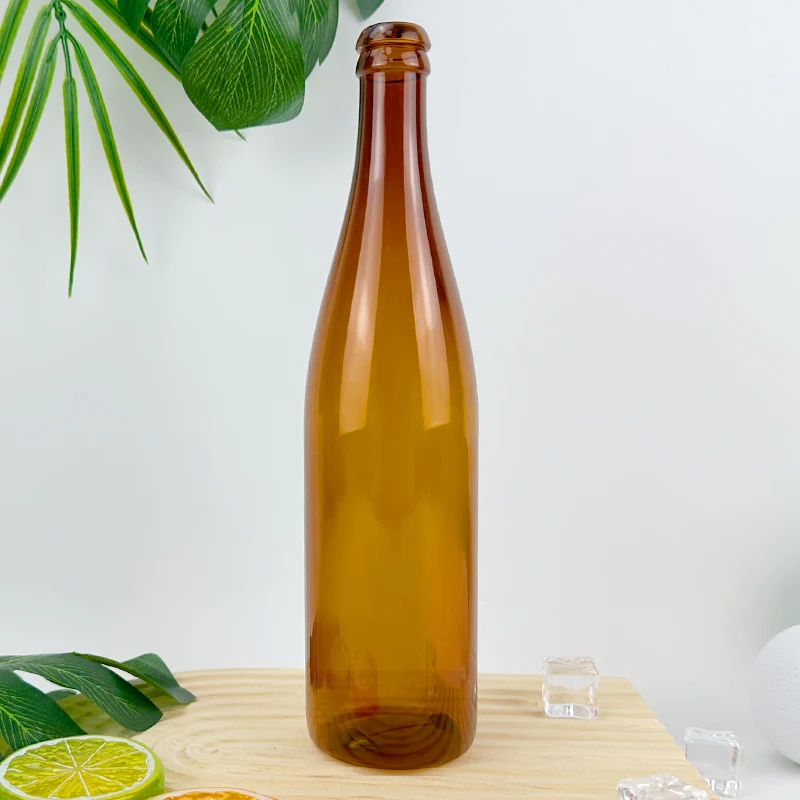 Cosmetic 330ml Plastic Clear Long Neck PVC Bottle With Screw Cap Plastic Dummy Bottle