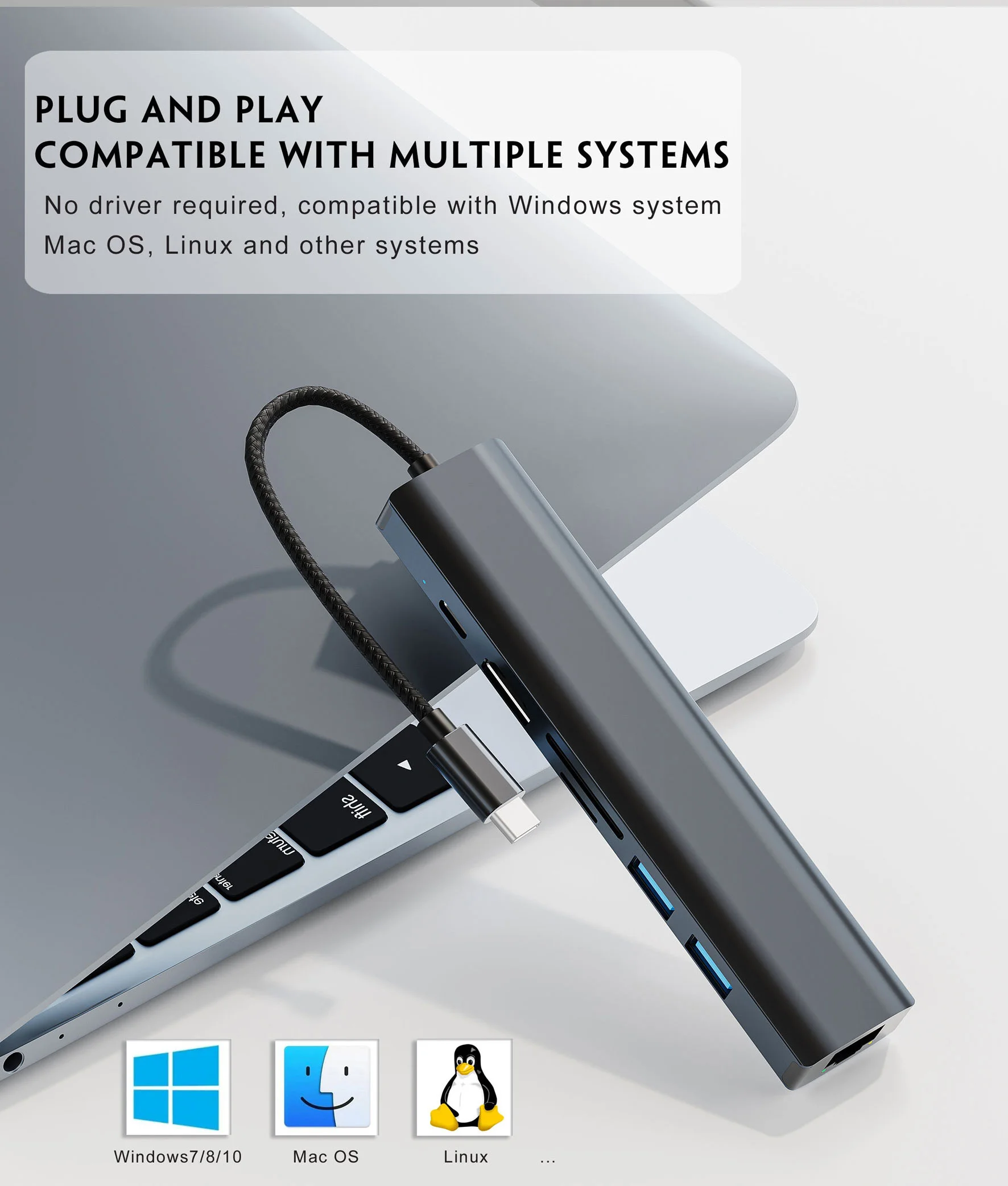 If you are searching for a supplier of a product with perfect quality control and highly competitive prices, which gives you an advantage in expanding your local market, then contact us now!  Competitive suppliers of  6 Ports Adapter Gigabyte Network 1000Mbps 4K HD Adapter USB 3.0 PD RJ45 6 in 1USB C HUB
