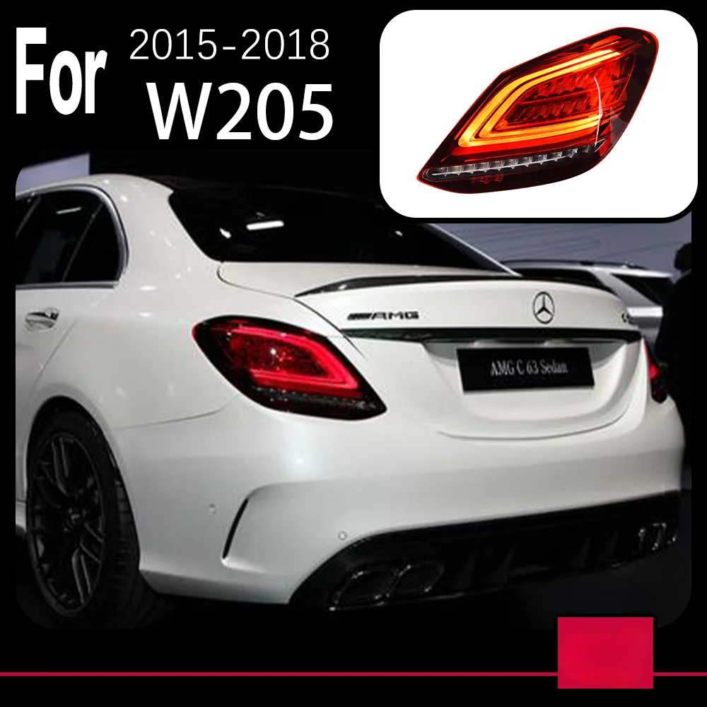 Car Styling Lights for Benz W205 LED Tail Lihgt 2014-2019 C180 C200 ...