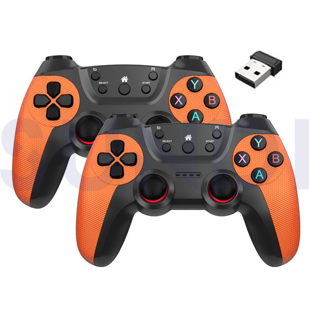 High Quality Double Player 2.4Ghz Wireless Joysticks Game Controllers for PC Android Phone