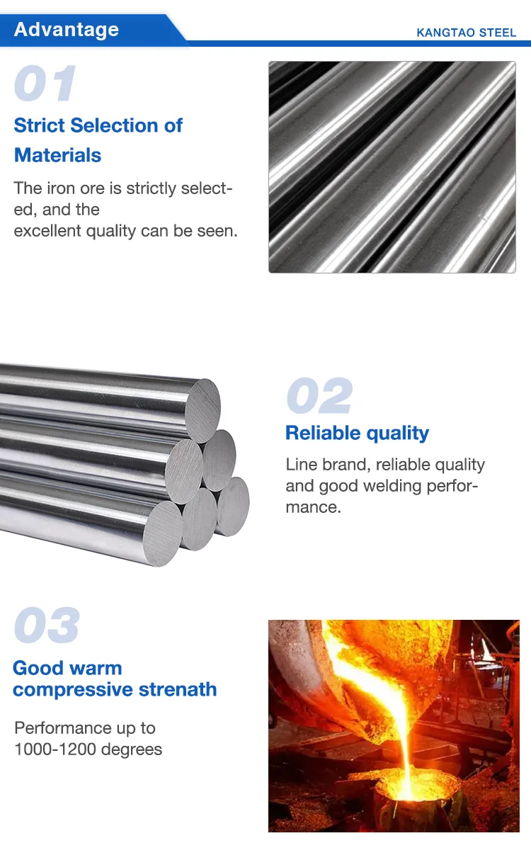 Stainless Steel Bar SS304 SS316L Rods 300 Series Round Steel Bar Building Construction Material Boat Automobile Medical Supply