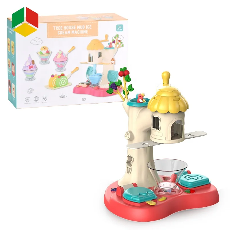 Qs Hot New Releases Playdough Light Color Clay Tree House Mud Ice Cream  Machine Boiler Plasticine Mold Set Toy - Buy Releases Playdough Light Color  Clay,Color Clay Tree House Mud Ice Cream
