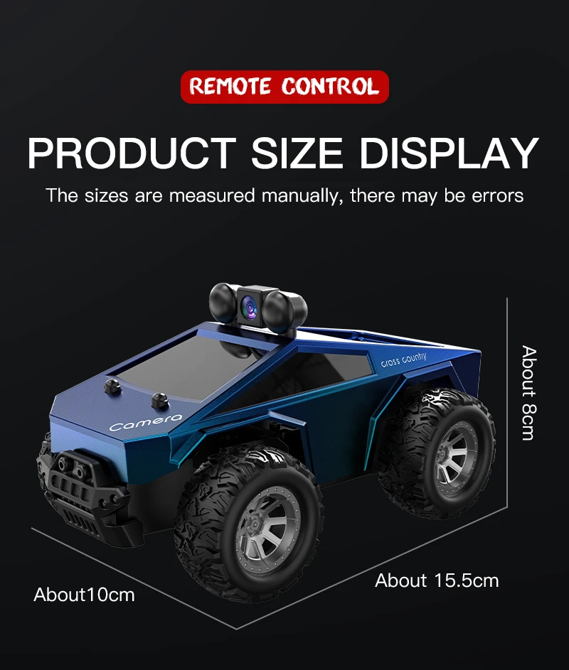 New Arrival HOSHI KF29 RC Car 1/28 Scale Mini Cyber Truck Toy Small Car with FPV Camera Remote Control Car Toys for Boys