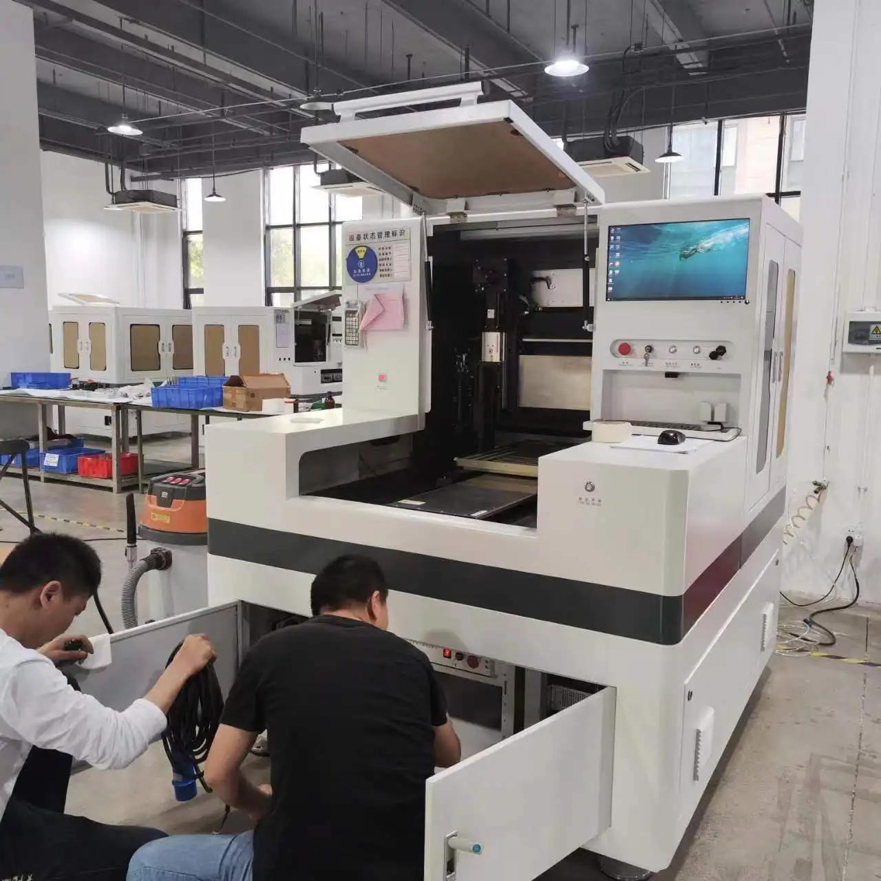 Pcb Fpcb Tft Pi Fr4 Module Ceramic Glass 20w 25w 30w 50w Uv Precision Cutting Machine/green