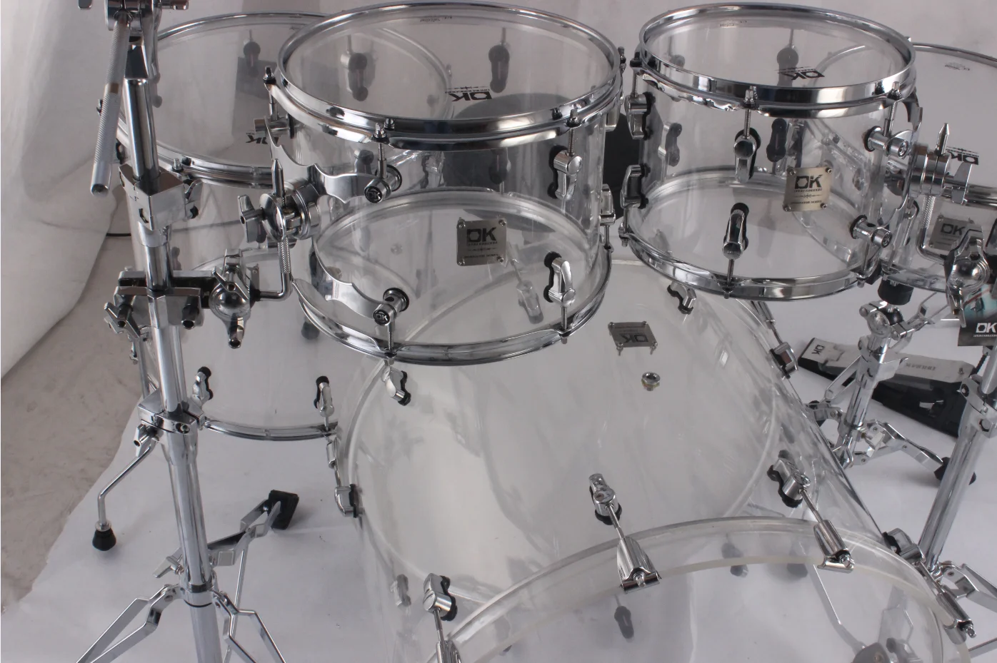 Complete in Specification Good Quality DK Acrylic Musical Drum Set