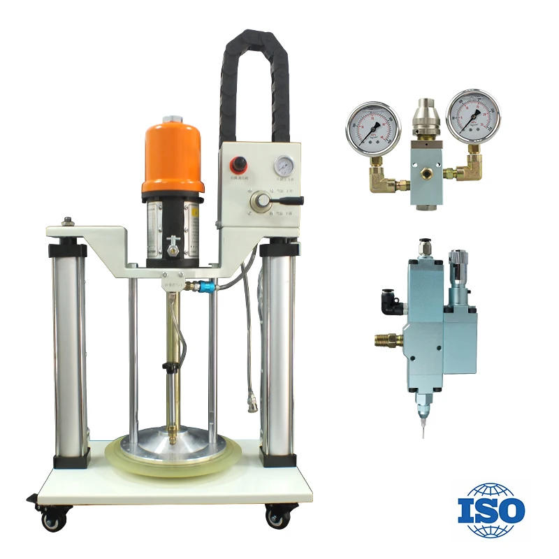 Fully Automatic High-Viscosity Liquid Grease Silicone Grease Double Column Dispensing Machine Pressure Plate Pump
