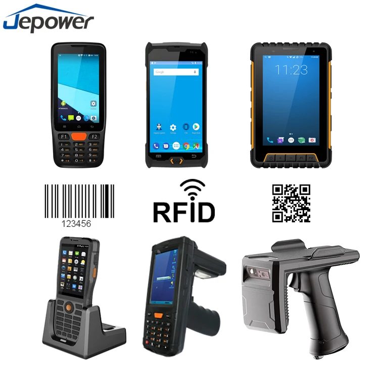 HT368D Industrial Rugged Android 7 Inch Tablet PC Stock Industrial Computer with QR Barcode & UHF RFID Reader Industrial Tablet