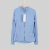 Veste bleu smog et or