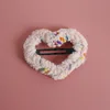 Fermagli per capelli a forma di cuore rosa vivace