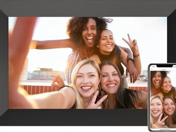 YUUTY Wi-Fi Digital Photo Frame 10.1 Inch 32GB 1280x800 HD IPS LCD Touchscreen with Automatic Rotation & Photo Sharing