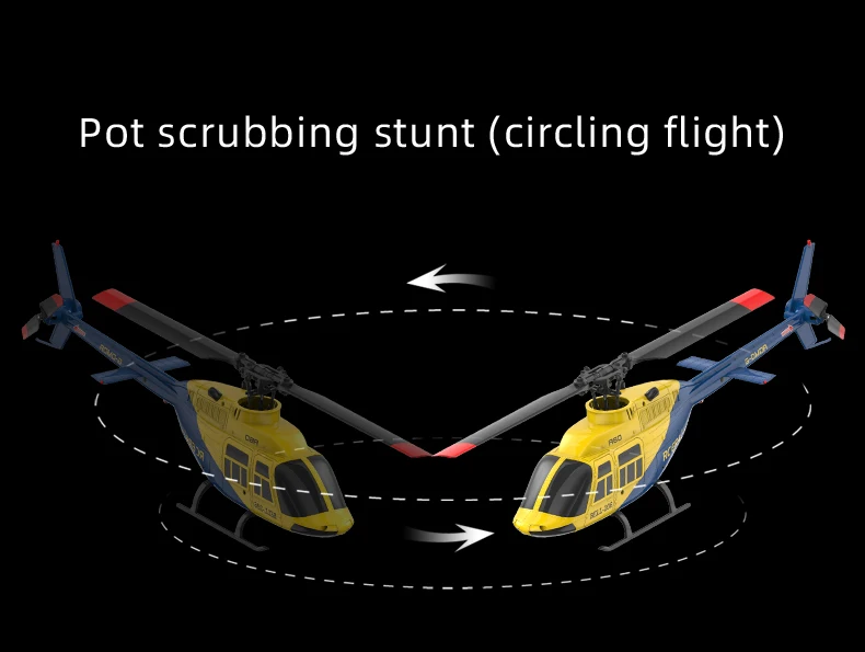 HOSHI ERA A60 RC Plane Helicopter 2.4G 6-Axis Gyroscope 6CH Optical Flow Altitude Hold USB MINI BELL 206 Remote Aircraft