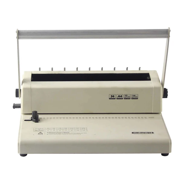 Desktop A4 Double Wire Calender Binding Machine With Half Round Hole