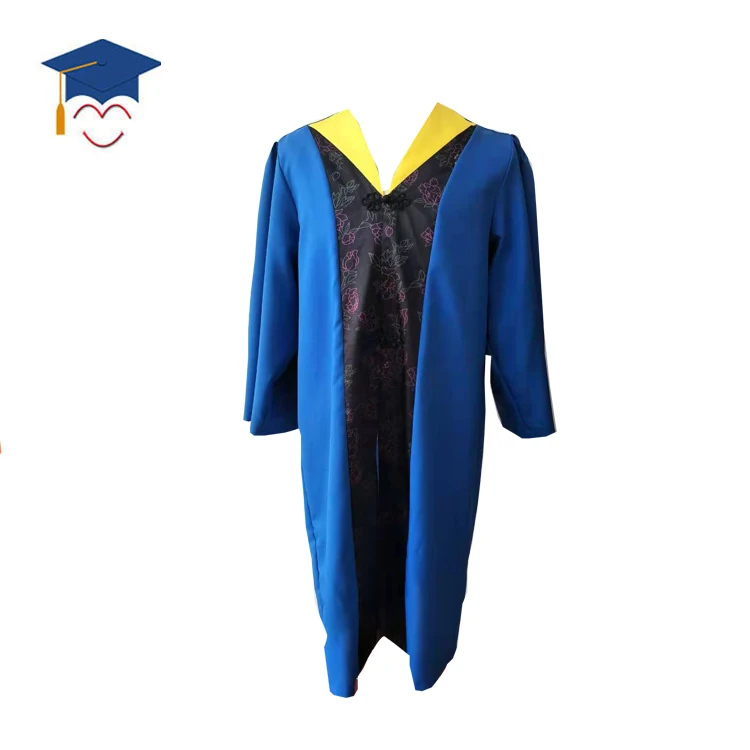 Wholesale Custom UK Matte Graduation Gown Color Stitching