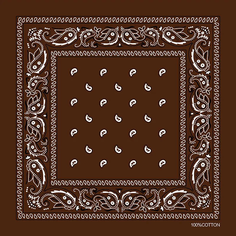 Многофункциональные банданы с принтом пейсли, повязки на голову из полиэстера с квадратным принтом