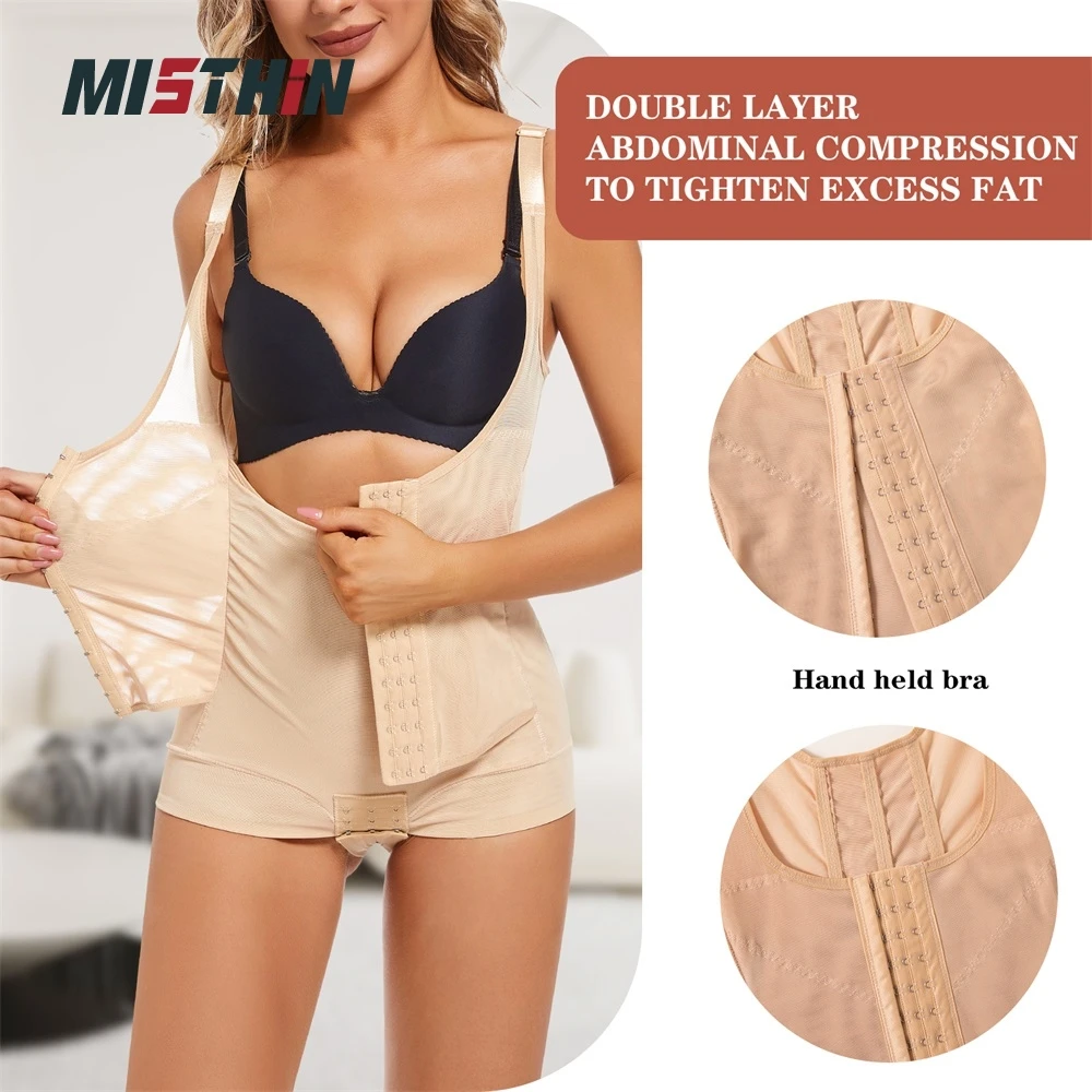 Wholesale Corset Faja Shoulder Strap Shaping Body Vest Panties Girdles Belly Tummy Control Shapewear Waist Trainer Shaper details