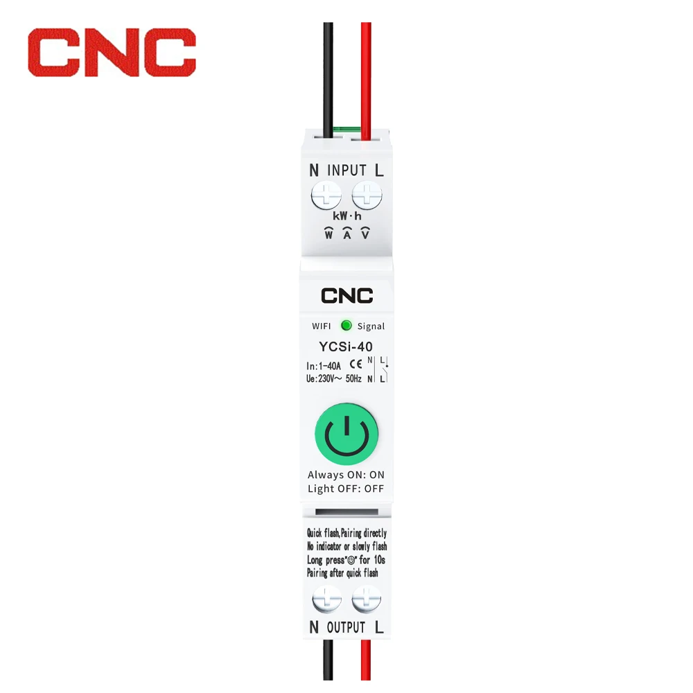 TUYA MCB ZigBee Smart MCB Wifi Circuit Breaker Power Metering 63A Wireless Remote Control Switch
