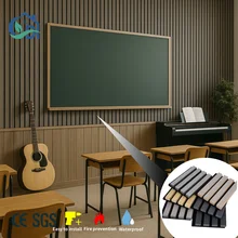 Modern Design Acoustic Wall Panels for Music Classroom Soundproof Fireproof Waterproof Decorative Boards for School 3D Model