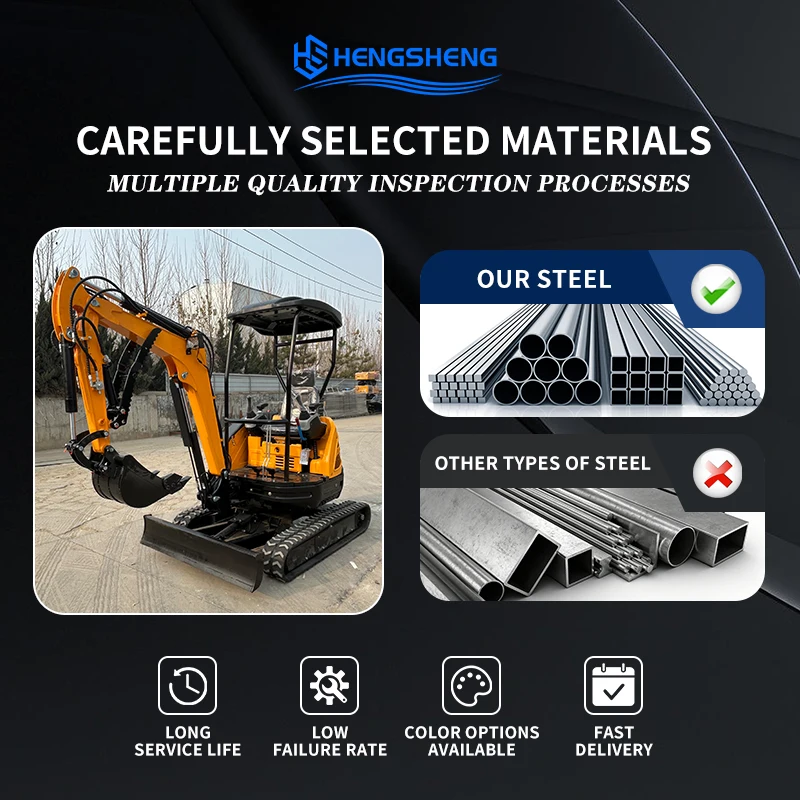 CE/EU/EPA 2.5-ton Small Excavator Kubota Engine Bucket Capacity 0.07m ³ Power 14.1KW Speed 3-5.5Km/h Trenching Mini Excavator