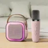 Haut-parleur rose simple + Haut-parleur BT