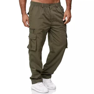 Wholesales Casual Baggy Multi Pockets Men's Cargo Pants Trousers Functional Outdoor Cargo Work Pants Men