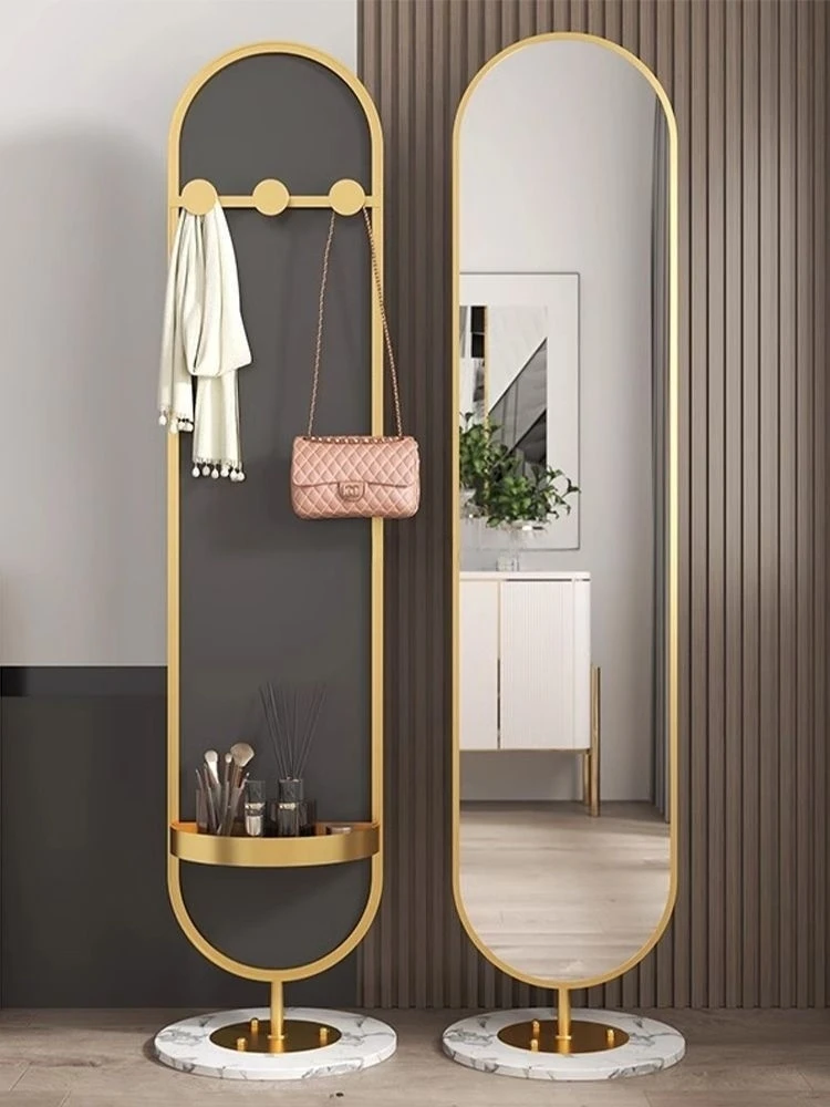 product luxury aluminum alloy framed full length dressing full body mirror for decor-2