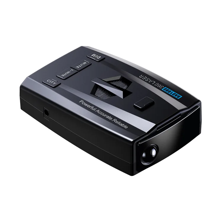 RAD1000 レーダー探知機 360°検知 英語/ロシア語 音声アラート付き