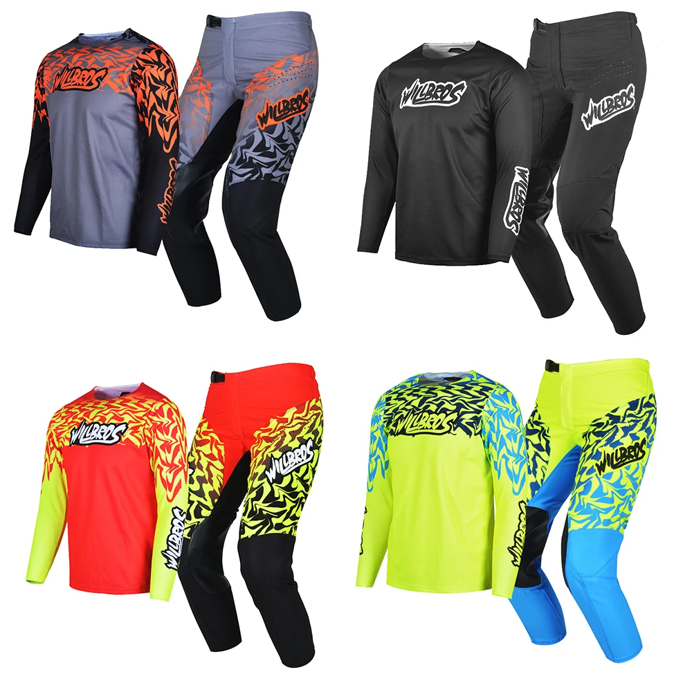 Traje De Motocross Para Niños,Conjunto De Jersey Y Pantalones De Secado  Rápido Para Ciclismo Todoterreno,Atv - Buy Motocross Traje,Ciclismo,Traje  De Carreras Product on 