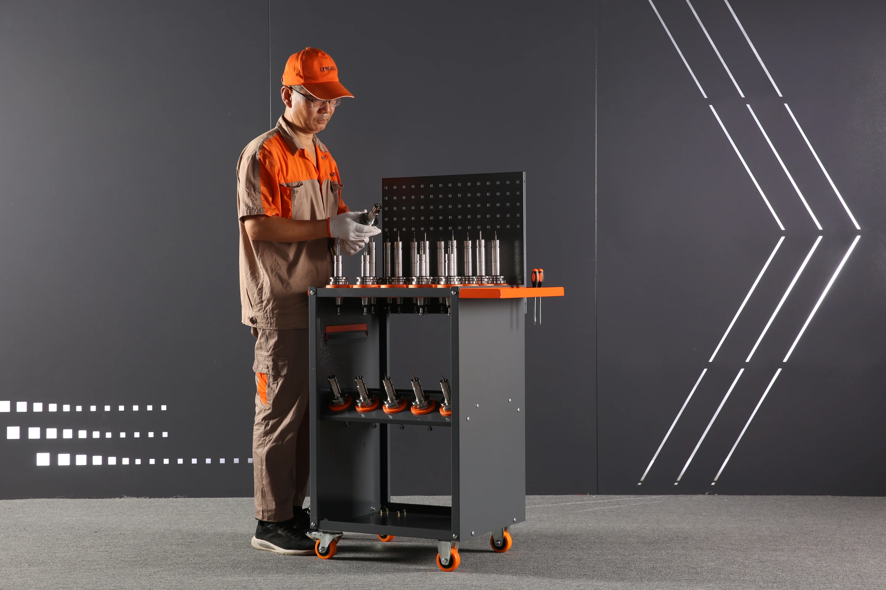 Lyreign Cnc Tool Holder Bt40 Tool Trolley Cnc Tool Holder Cart Cat/bt30