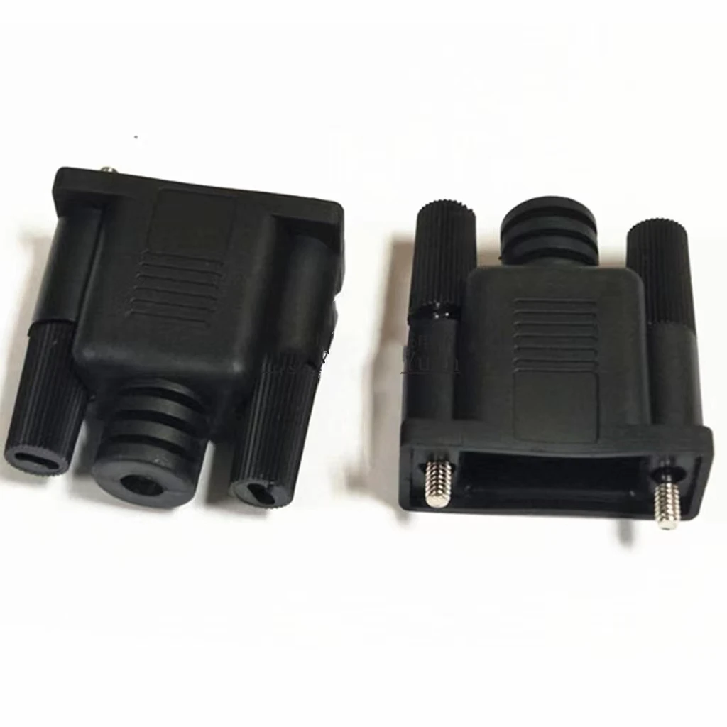 DB9 shell  2W2 2w2 5W1 1W1 injection molding integrated D-SUB black shell