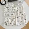 WhiteMultiStyleDachshundPajamaSet