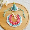 Conjunto de helado azul.