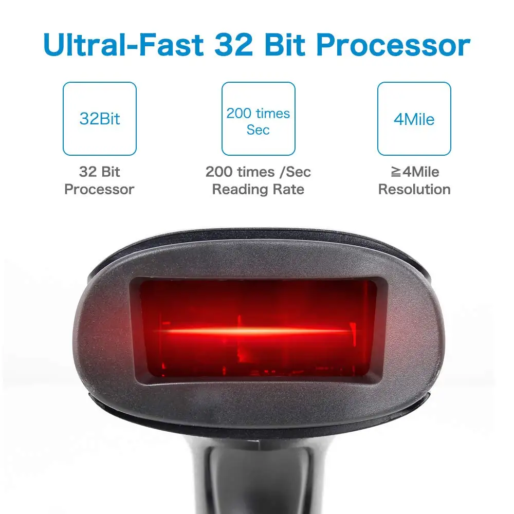 NETUM Cheap Handheld Wired 1D Bar Code Reader Barcode Scanner for Receipt Cash Register Store F5