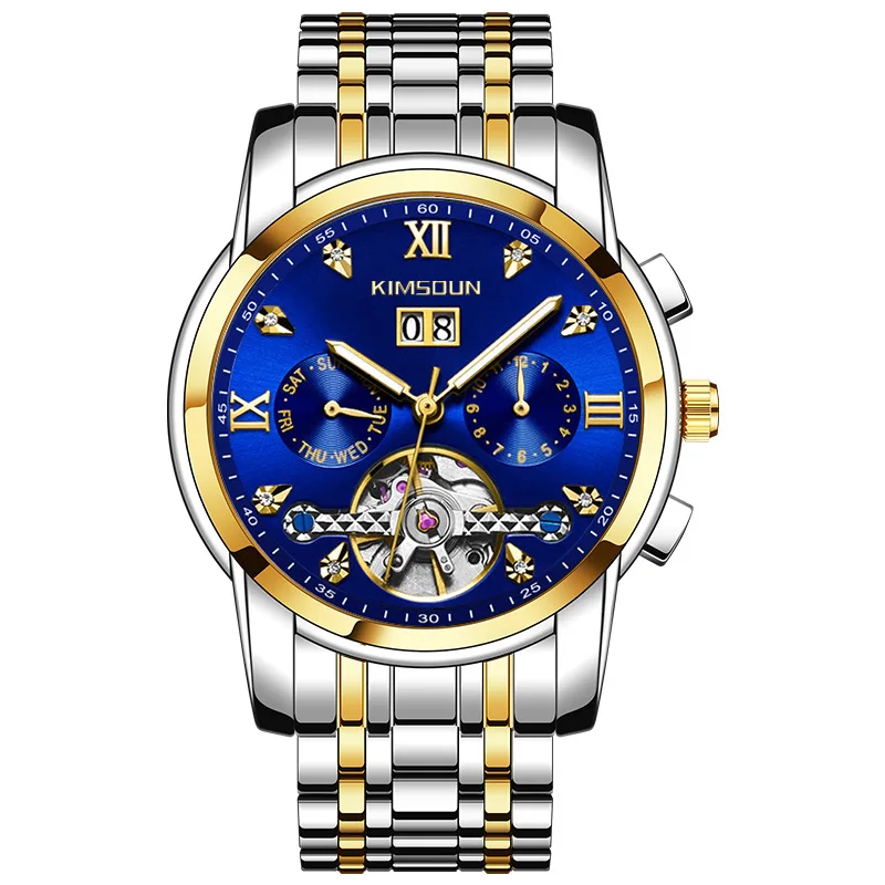 KIMSDUN Mens Watches Fashion Top Brand Luxury Business Automatic