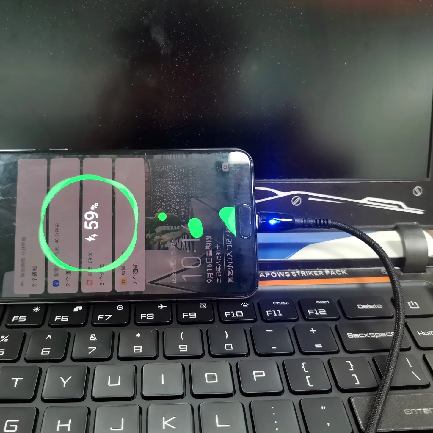 Оптовая продажа, Новое поступление, светодиодный нейлоновый Плетеный USB-кабель для быстрой зарядки Wik-MS типа C