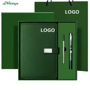 Business Gift Customized Logo Notepad Giveaways with Logo Office Notebook Gift Set Three-Piece Set with Pen Notebook Set Gift