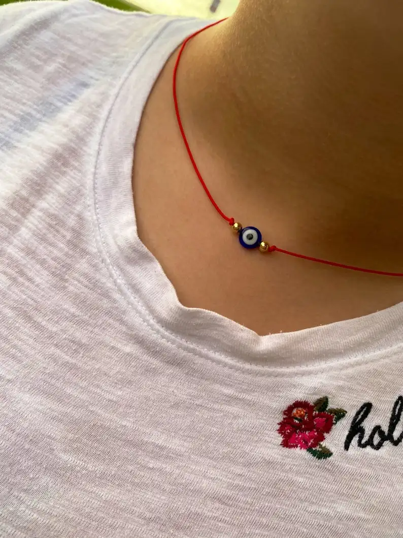 Collier Pendentif Œil Maléfique Bleu Pour Homme - Neuf Avec étiquette