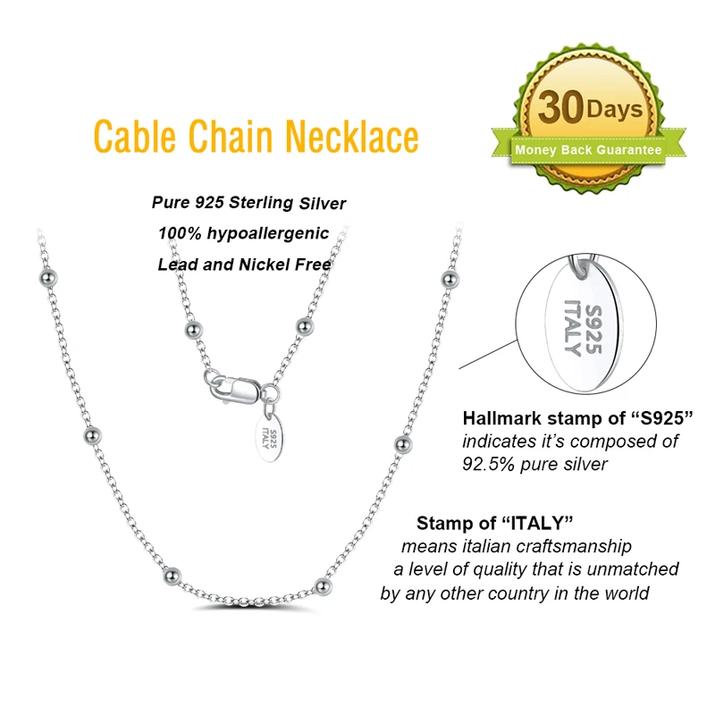 RINNTIN SC43 Chain Stylish Rhodium/gold over Sterling Silver