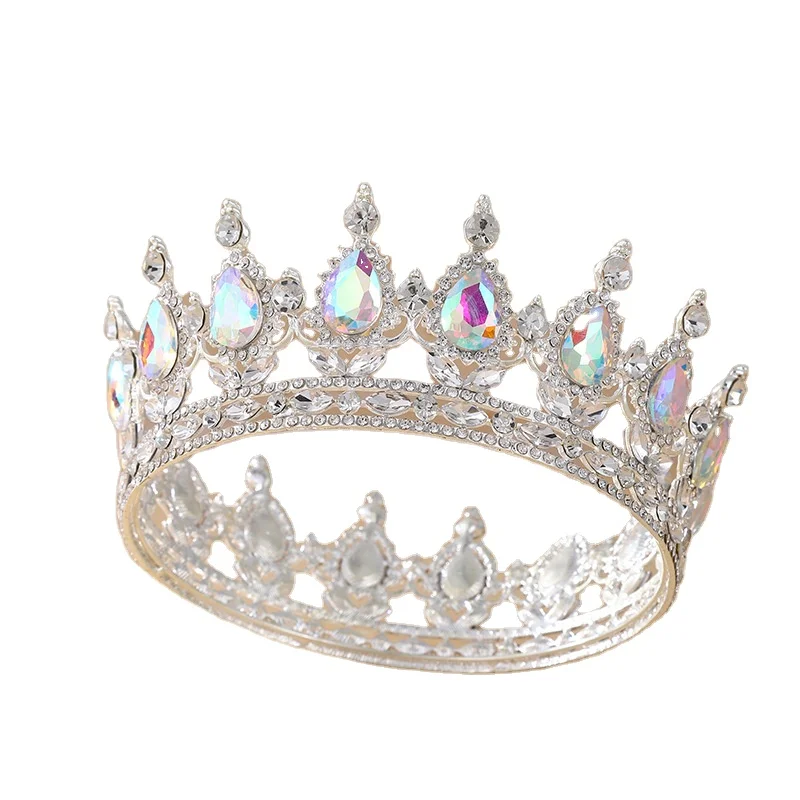 Big Pageant Crystal Crystal  Bride Crown Tiaras  Wedding