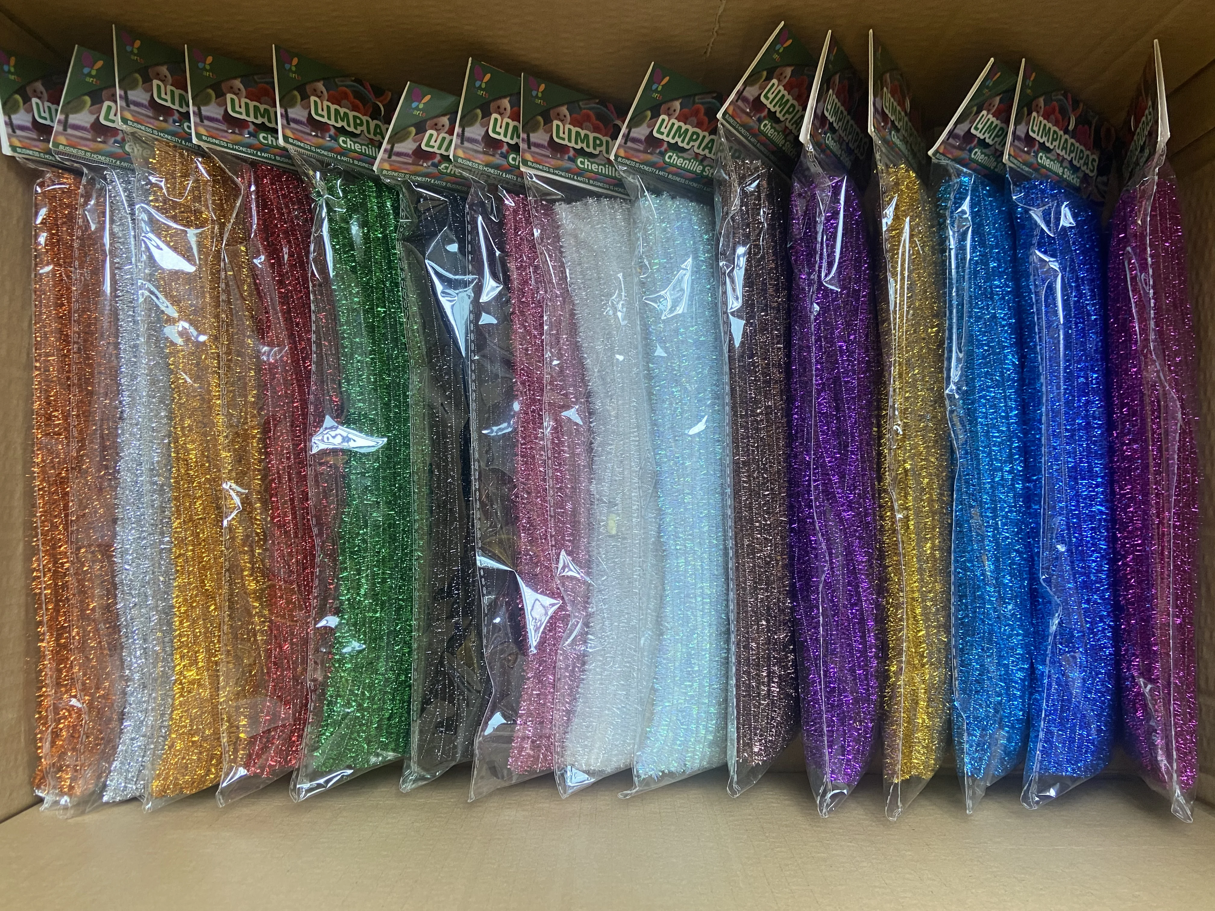 100 Scovolini Glitterati Rosa Per Tubi - 30,5 Cm X 6 Mm - Per Lavoretti Creativi E Fai Da Te - 3