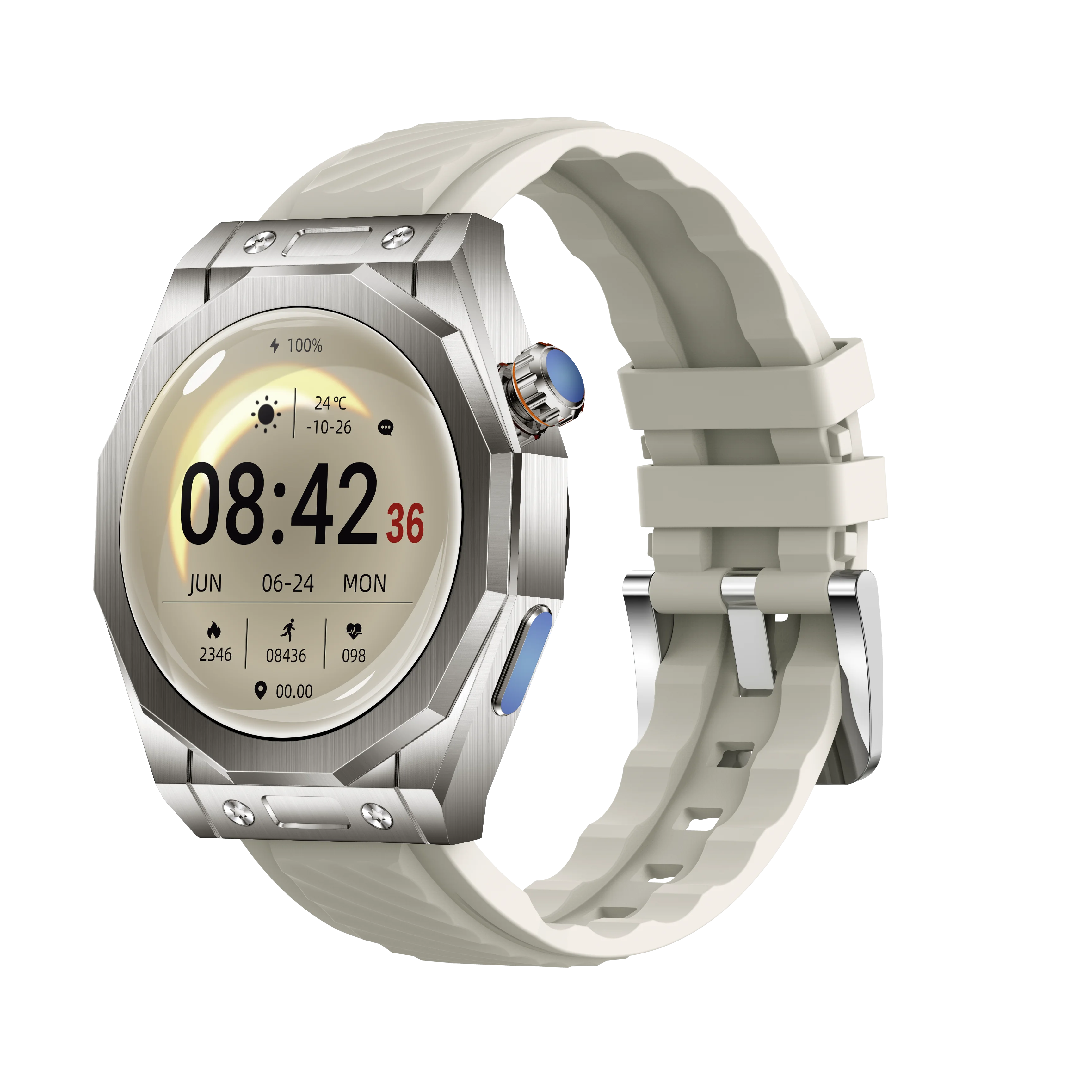 Z83 Max Smart Watch with 3 Straps Amoled Round Screen NFC Ip68 Waterproof GPS Track Smartwatch Z88 Max