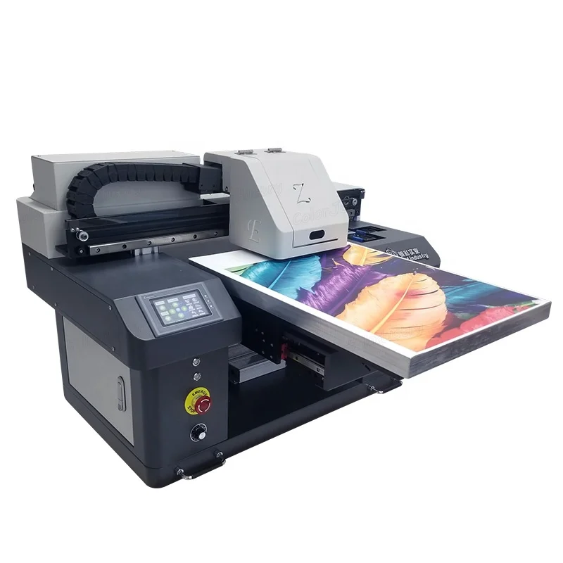 CJ Factory A2 Uv Printer Golf Ball Painting Uv Flatbed Printing Machine Price with DX8 Glass Photo Crystal Inkjet Printer