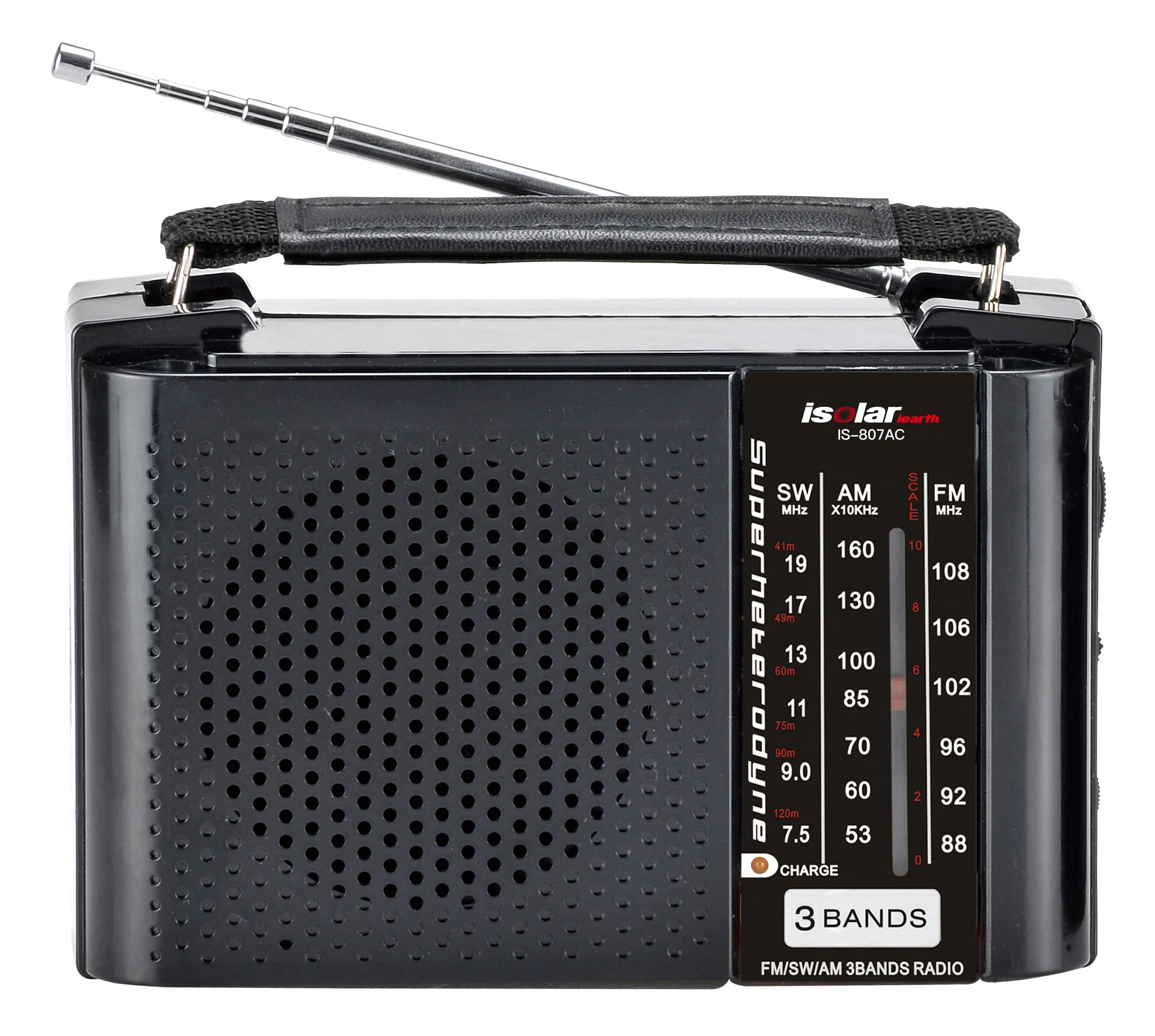 高品質受信 卓上ラジオ 屋内向け マルチバンド短波ラジオ FM SW AM対応