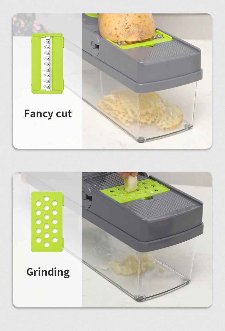 Manual Hand Fruits And Vegetable Cutter All In One 14 In 1 Vegetable