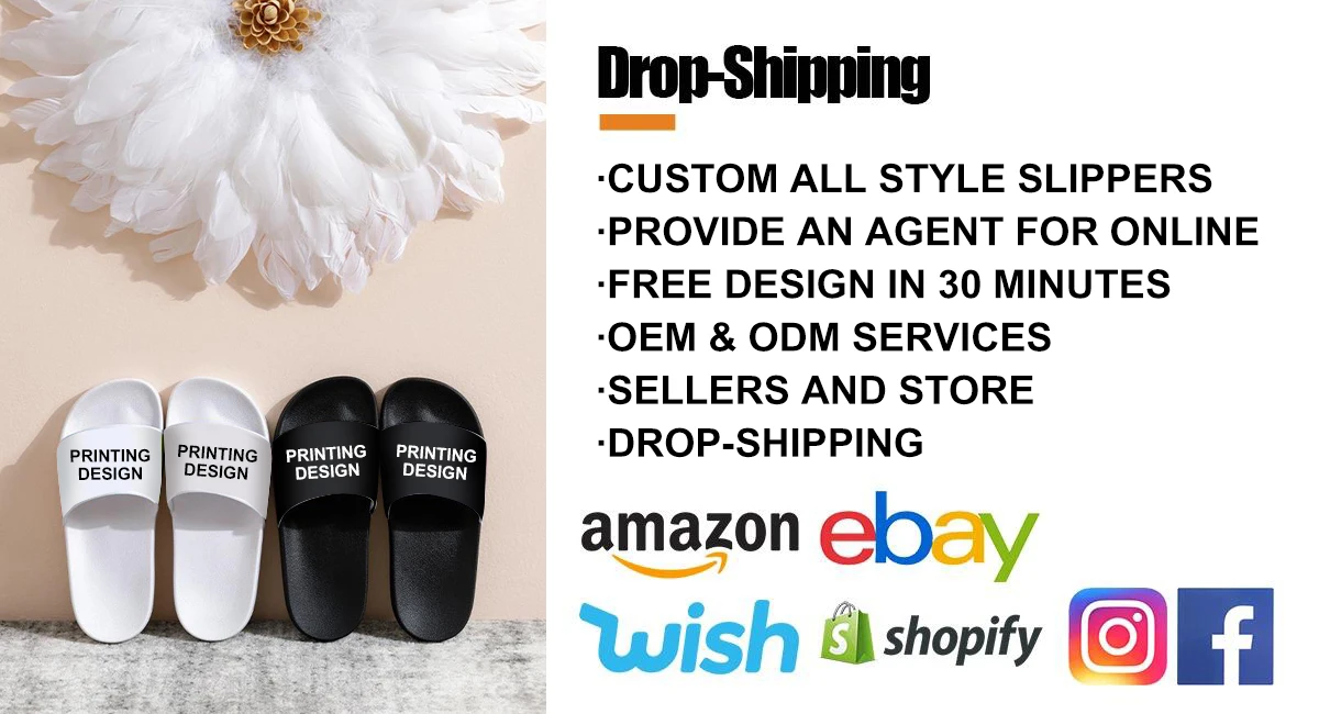 Custom Flip Flops Slides Custom logo Wholesale Fashion Men