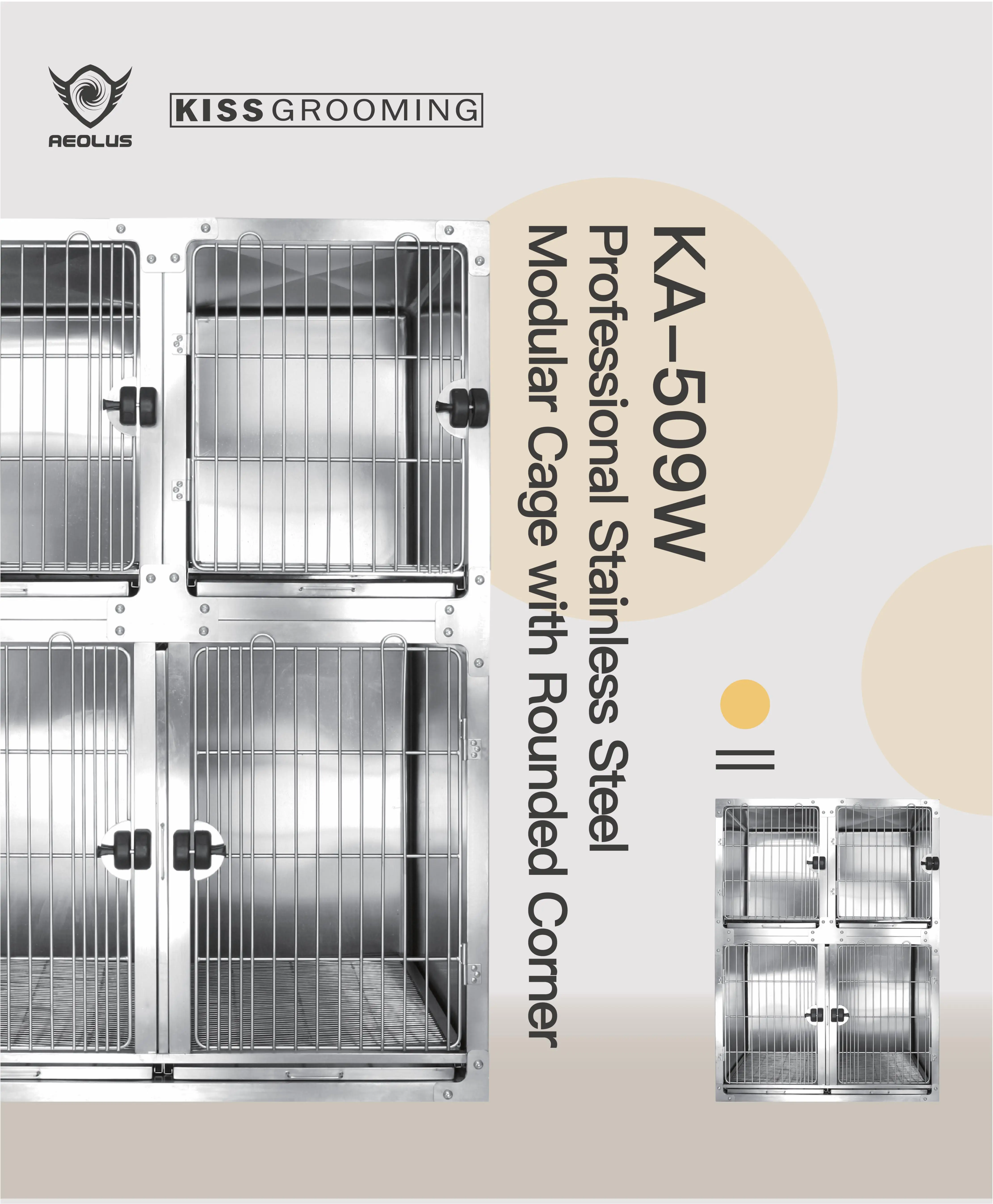 Aeolus Round Cornered Pet Stainless Steel Show Animal Grooming Dog