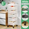 5 Tier white square basket