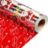 Silver Metallic Foil Santa with Gifts